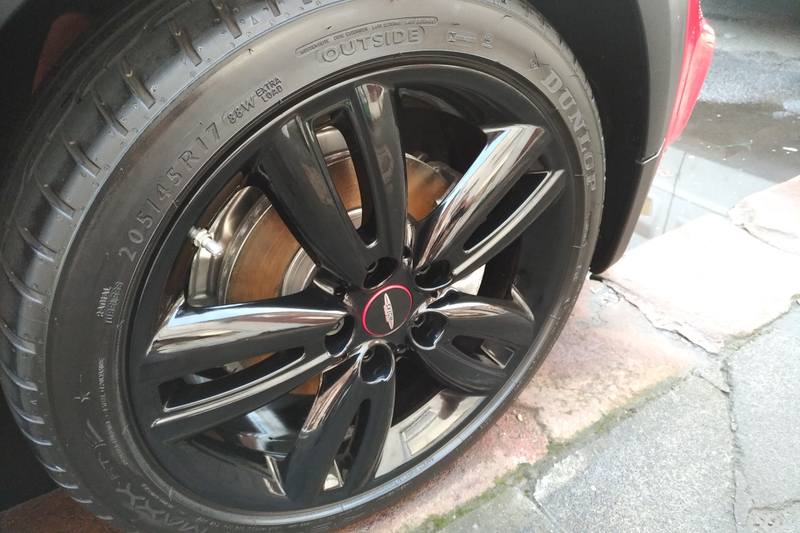 Wheels and tyres all cleaned and dressed